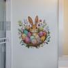 Easter Wall Stickers, Creative Gentleman Bunny Decor, Self-Adhesive Wall Art for Bedroom Living Room Holiday Background Decoration