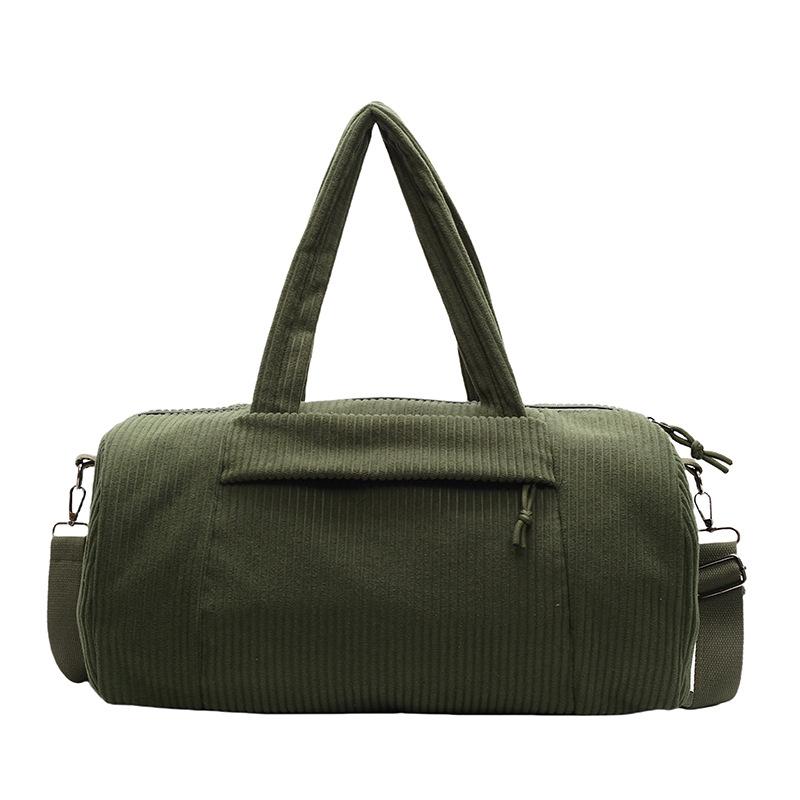 High Quality Travel Bag Corduroy Shoulder Crossbody Duffle Bag for Women Ladies Tote Luggage Bag Large Designer Handbags