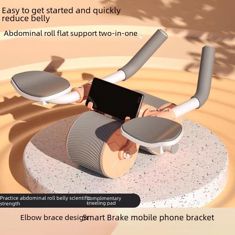 Multifunctional Ab Roller Wheel with Elbow Support for Men's Fitness