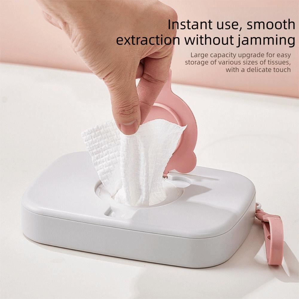 Refillable Baby Wipe Dispenser Silicone Seal Wet Wipes Container Wipe Carrying Case  Crib Accessory