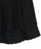 Hug Your Skin Slit Pleated Midi Skirt (Black)