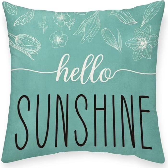 

Spring and Summer Flowers, Floral Art, Linen Pillowcases, Car Sofas, Waist Pillows, Cushions 45 * 45 separate pillow cover