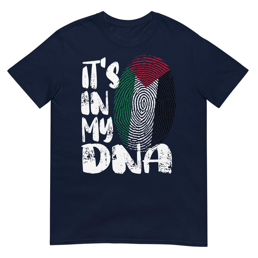Palestine Flag Its In My Dna Palestinian Fingerprint Flag Tshirt S