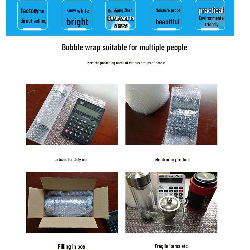 Customized Bubble Wrap Foam Roll for Packaging and Cushioning