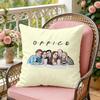 Funny TThe OOffice Cushion Cover Soft Plush Throw Pillow Cover DoubleSided Decorative Cushion Case Sofa Bedroom Home Decor