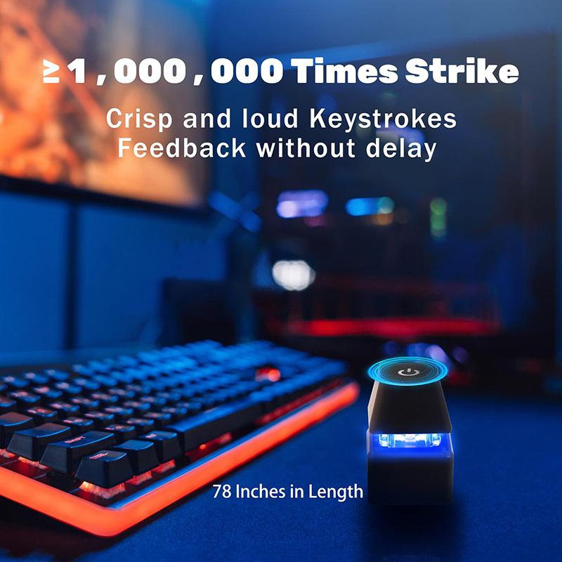 Desktop Computer Boot Button External Remote Start PC Motherboard Switch Reset Button Extension Cord Colorful