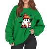 Women's Casual Fashion Long Sleeve Printed Round Neck Sweatshirt Top