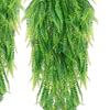 2pcs Green Artificial Green Foliage 31.50in Artificial Leaf Decor Decorative Fake Plants  Garden