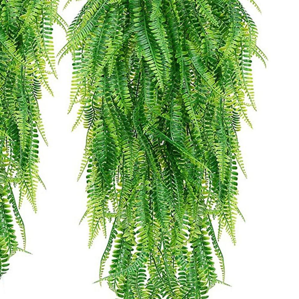 2pcs Green Artificial Green Foliage 31.50in Artificial Leaf Decor Decorative Fake Plants  Garden