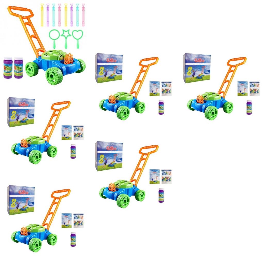Childrens Electric Bubble Blowing Toy Push Cart Colorful Design For Sensory Engagement