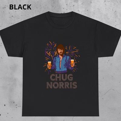 Chug Norris Bier T-Shirt und Kinder T-Shirt: Lustiges Meme Trinker Humor T-Shirt