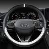 Housses de volant de voiture 38cm, pour Hyundai i30 Creta Tucson ix35 Solaris Elantra Santa Fe Kona i40 palissade, accessoires automobiles
