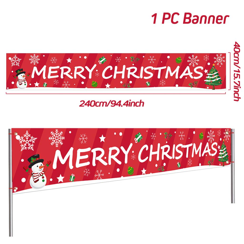 Christmas Outdoor Banner Merry Christmas Decorations For Home 2025 Navidad Kerst Xmas Decor Noel Kerst Happy New Year Gift 2025