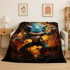 Classic Game S-Sonic Cartoon Soft Flannel Throw Blanket,Cozy Blanket for Bed,Couch,Sofa,Bedroom,Living Room,Travel,Picnic Kids