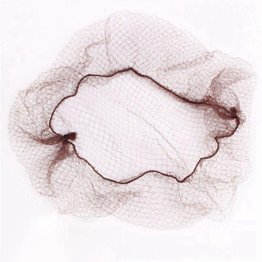 

Fine Mesh Wig Net Women Fashion Ballet Snood Invisible Hair Nets Elastic Edge New Hair Accessories Styling Tool Bun темно-коричневого