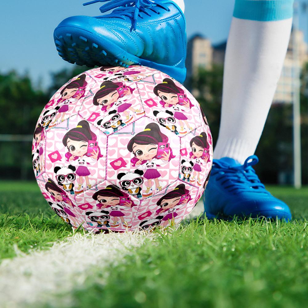 Luluca Panda Theme Size 5 Soccer Ball, Suitable for Both Indoor and Outdoor Matches, a Gift Suitable for Everyone.