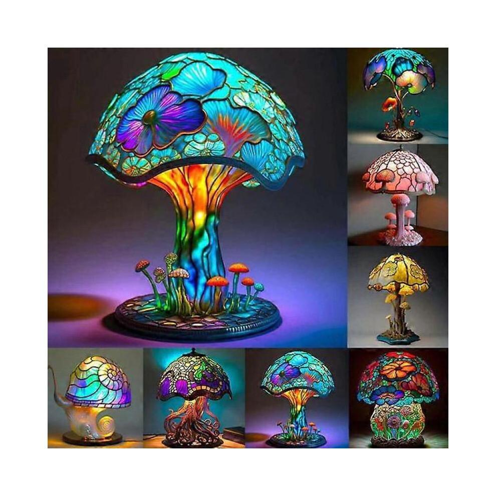 Lampada da Tavolo in Vetro Spugna Lampade da Scrivania Vintage Lampada da Comodino Decorativa per Camera da Letto Soggiorno Ufficio a Casa Decorazione Regalo D
