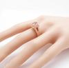 Elegant Rose Gold Square Ring For Birthday Anniversary Engagement And Wedding Celebrations