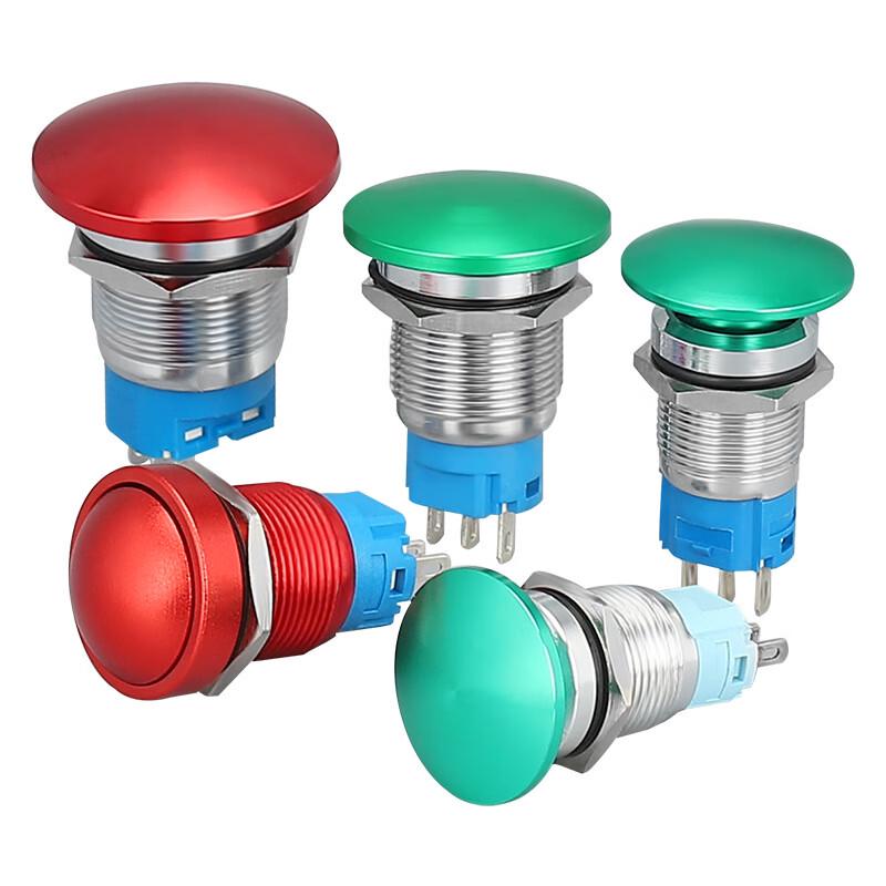 

SMVP 19mm Waterproof Metal Mushroom Head Push Button Switch CN plug (adapter included)
