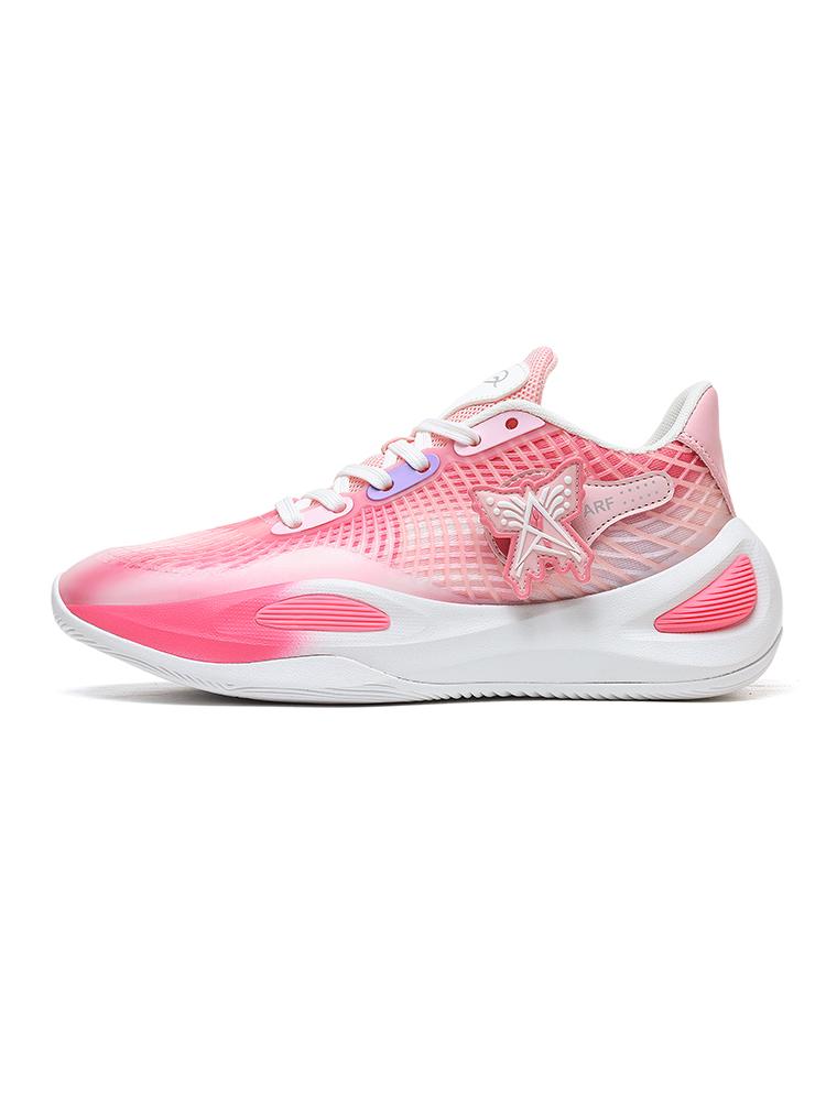 Høykvalitets lilla basketballsko mann lav topp plattform unisex treningssko sklisikker kamp sportssko for basketball