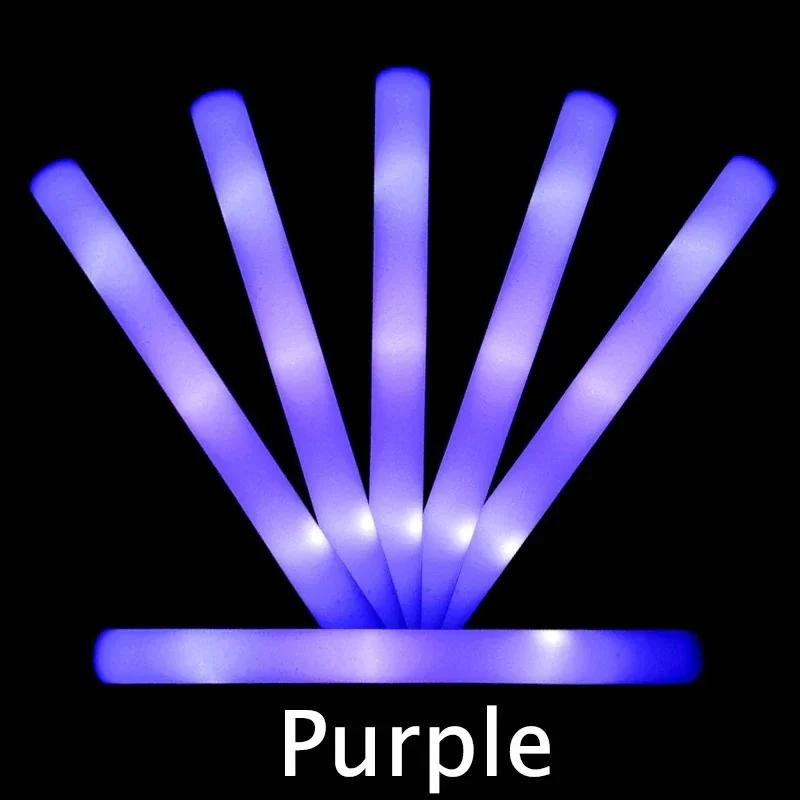 5/10/30pcs 4 Modes Colorful Foam Glow Sticks Led Flashing Glow Stick Camping Party Supplies for Raves Festival Wedding Concert