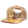 Big Size Crocodile Leatherpattern Baseball Cap Unisex Adjustable Trend Hip Hop Style Cross Skull Flat Brim Duck Tongue Hat