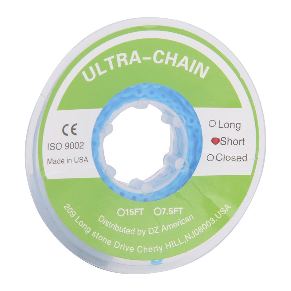 

Ортодонтическая эластичная цепочка резиновая лента стоматологический инструмент аксессуар расходные материалы розово-красный синий