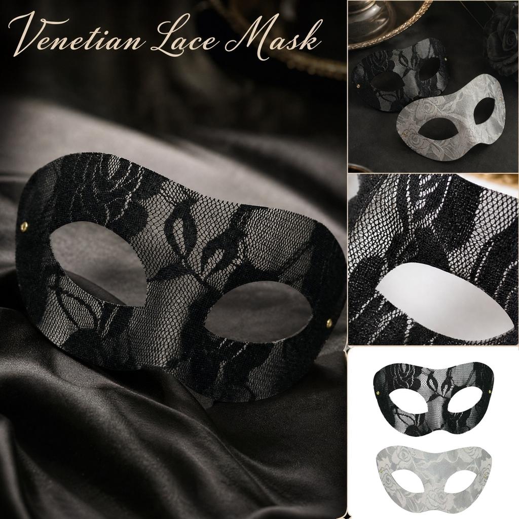 Half Face Lace for Masquerade Ball - Mysterious Eye