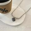 Laurel fairy rabbit zircon necklace female niche design advanced sense cute sweet versatile smart jade rabbit collarbone chain