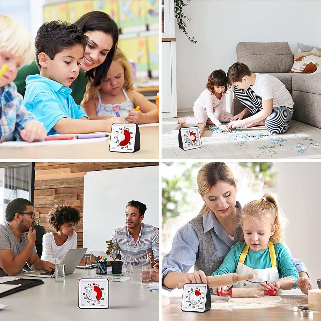 60-Minute Visual Timer Classroom Classroom Timer Countdown Timer for Kids and Adults Time Management Tool for Teaching