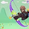 Sport Mini Bow Finger Model Suction Cup 3D Printed Carrot Toy Bow and arrow Toy Set  Children