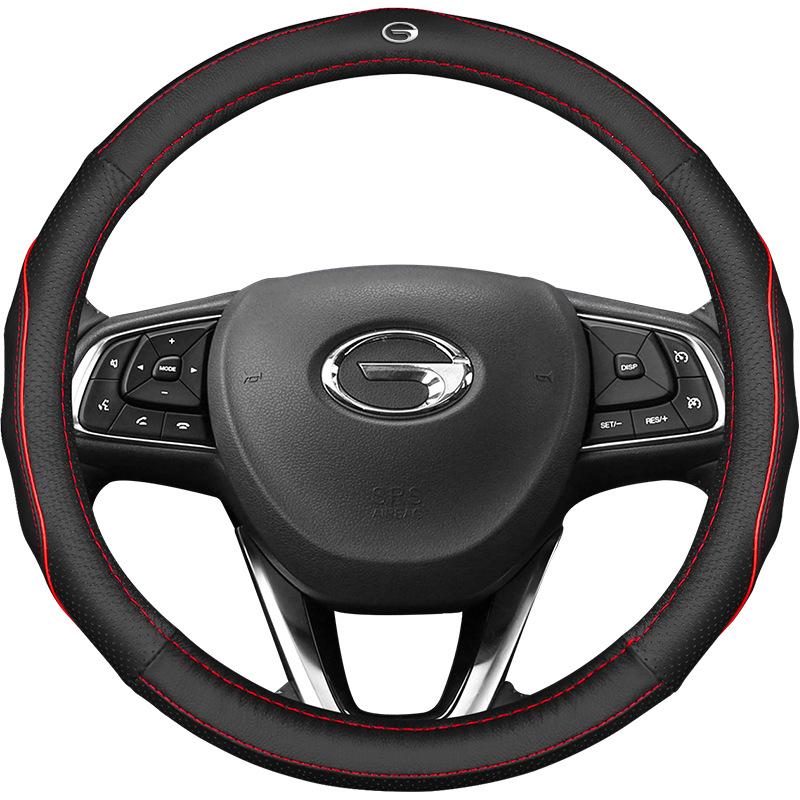 Genuine Leather Steering Wheel Cover for GAC 21 GS84M8M6GS53GA4 Aion V S ME580