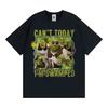 Non Oggi Sono Travolto Grafica Vintage Maglietta Divertente Cartone Animato Shrek Meme Magliette Unisex Donna Casual Cotone Oversize Maglietta Top