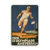 Skiing Baseball Metal Sign Austria Vintage Posters Sport Club Ski Metal Plaque Decorative Metal Plate Iron Painting Sport Wall