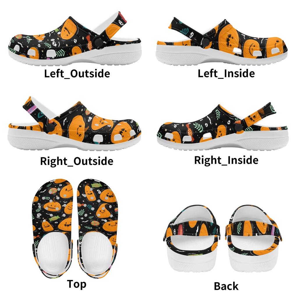 Women Men EVA Slip On Clogs Printed Lightweight Breathable Garden Shoes Beach Pool Bathroom Home Casual Sandals