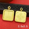 Tibetan Thangka Gold Necklace: Non-fading, Waterproof GAU Box Pendant, Multi-size Options