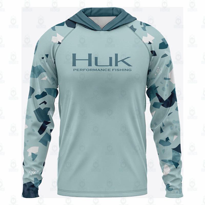 Huk Outdoor Meeresfischerei Hoodie: Anti-Mücken, Anti-UV, Fischerei-Bekleidung mit integriertem Milchseiden-Köder