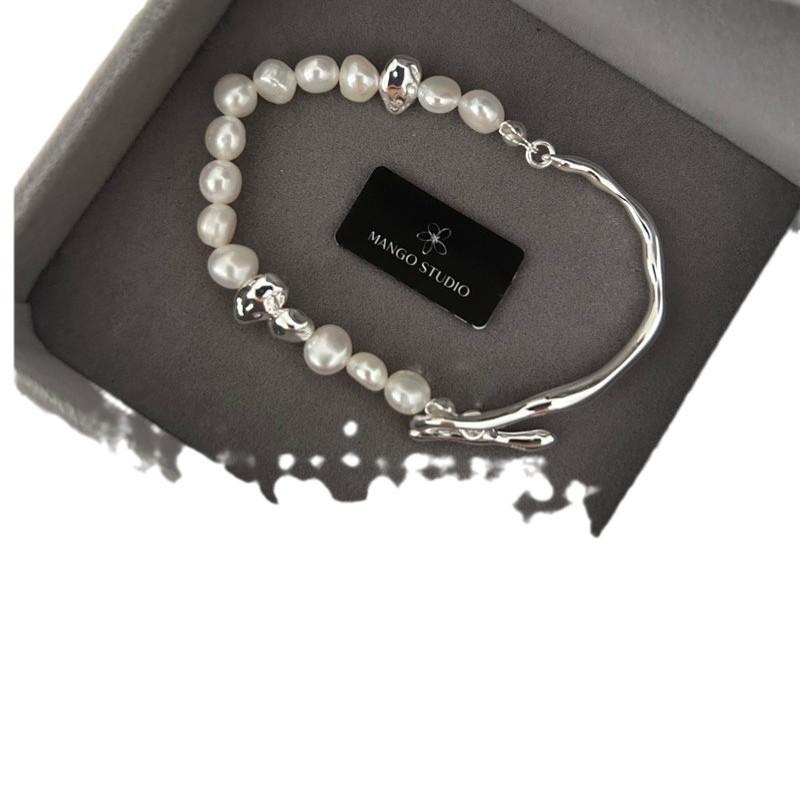 Fashion Baroque Pearl Bracelet Bracelet Ot Buckle Natural Fluid Design Bracelet Advanced Sense Small Fresh