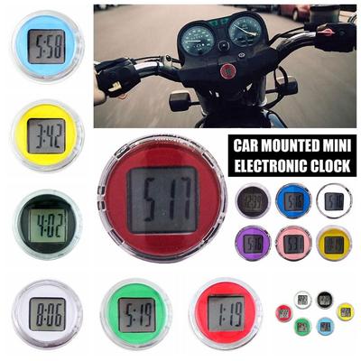 Mini Reloj de Coche Fácil de Usar ABS Simple Motocicleta Reloj Electrónico Silencioso Accesorios de Modificación Electrónica