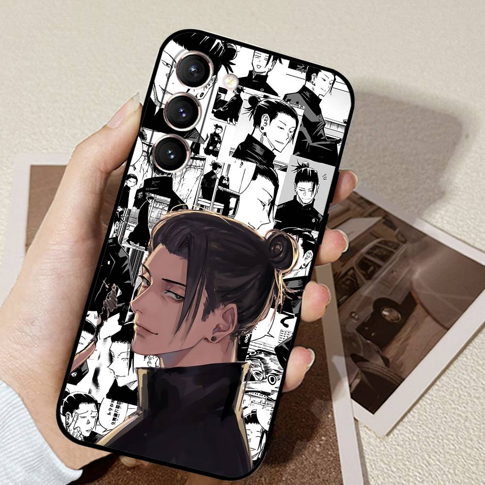 Suguru Geto Phone Case Black Ultra-thin Shockproof Case For Samsung S24/S25/S22/S30/Note20/Lite/Ultra/5G/Plus/FE