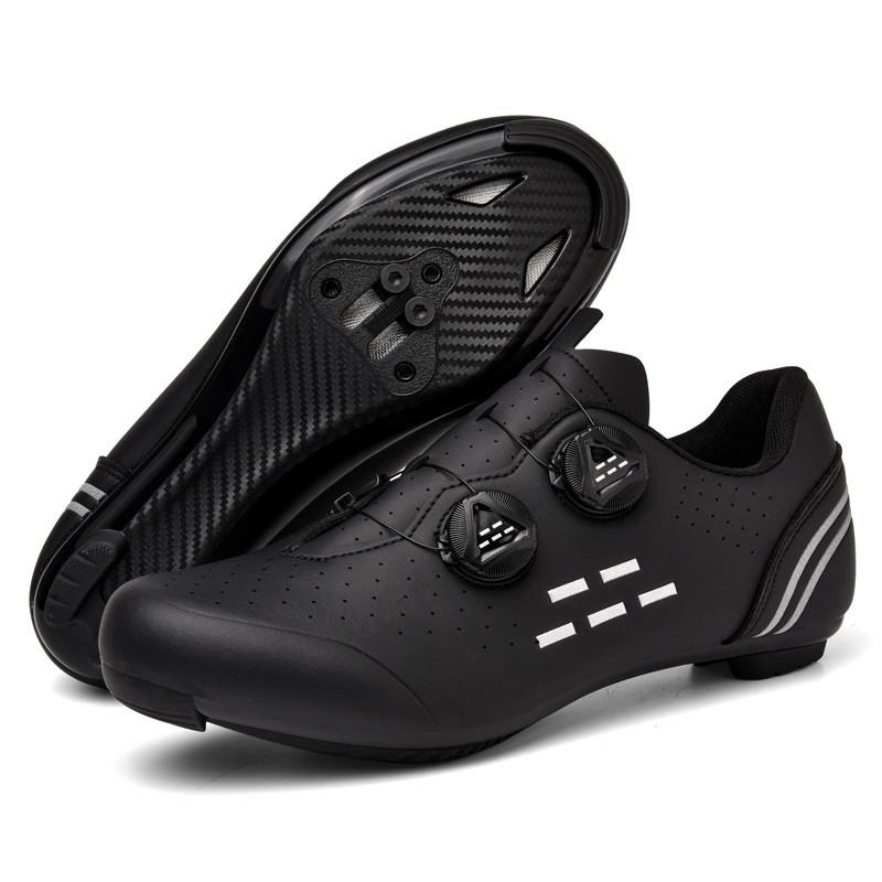 Unisex Cycling Shoes Road Mountain Bike Indoor Trainer With Clipless Pedal Set Breathable Fit
