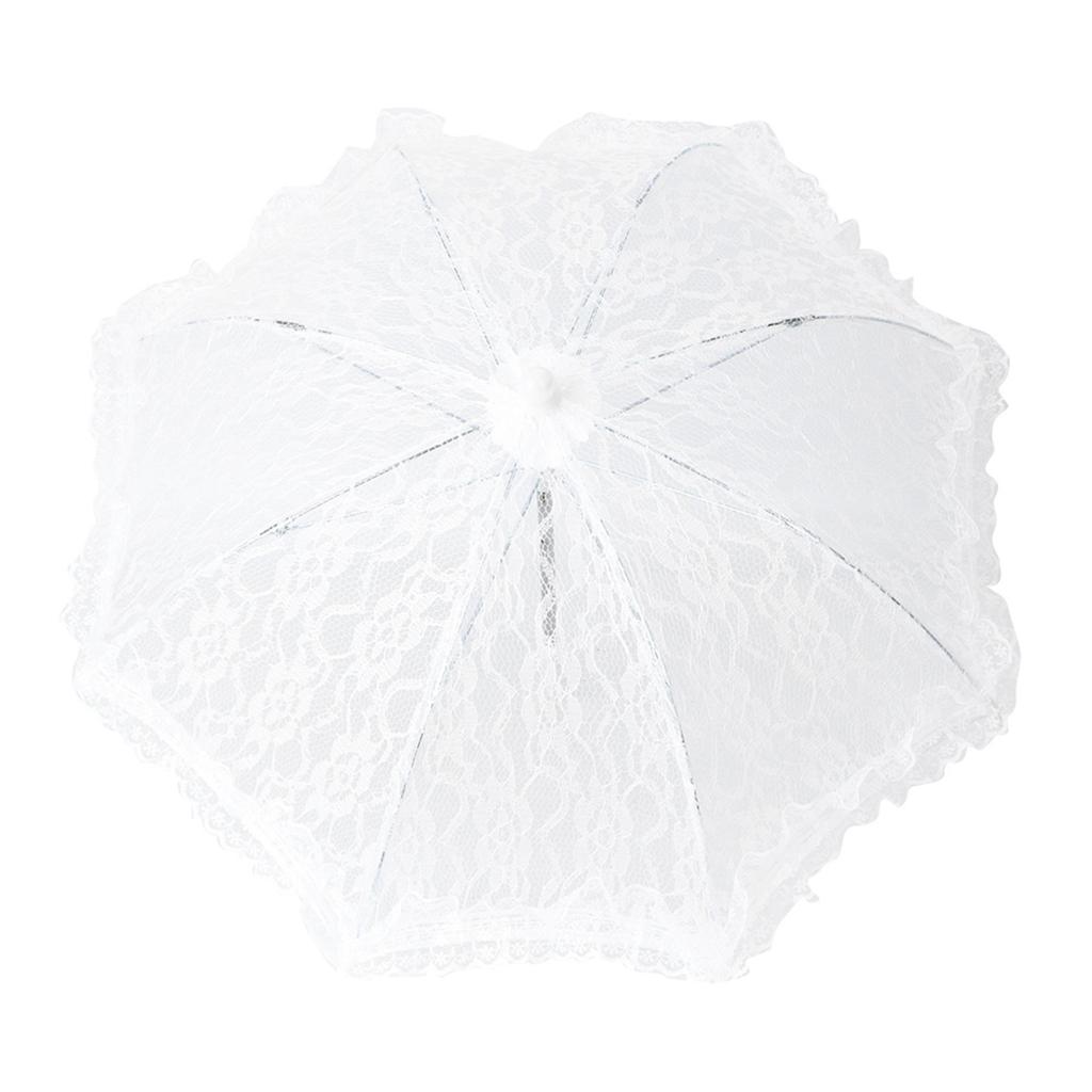 Lace Wedding Umbrella Embroidery Umbrella Bridal Party Decoration Photo Props Accessory