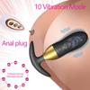 Anální vibrátor pro ženy Muži Bezdrátový masážní přístroj na prostatu anální kolík Intimní zboží Sexuální hračky