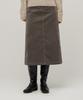 Woman Women'S Corduroy Midi Skirt [Khaki Brown]