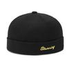 Hipster Embroidery Male and Female Couples Hip Hop Street Melon Fur Hat Spring and Autumn Personality Sailor Brimless Hat