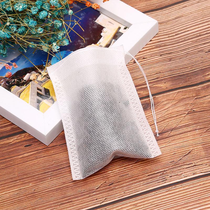 100Pcs Teabags Empty Scented Tea Bags Seal Filter Paper Herb Loose Tea Bolsas