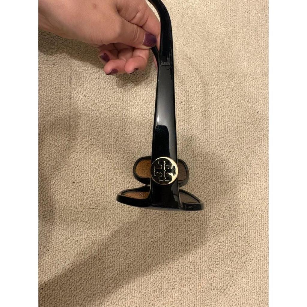 Used TORY BURCH Sunglasses Black Brown Lens
