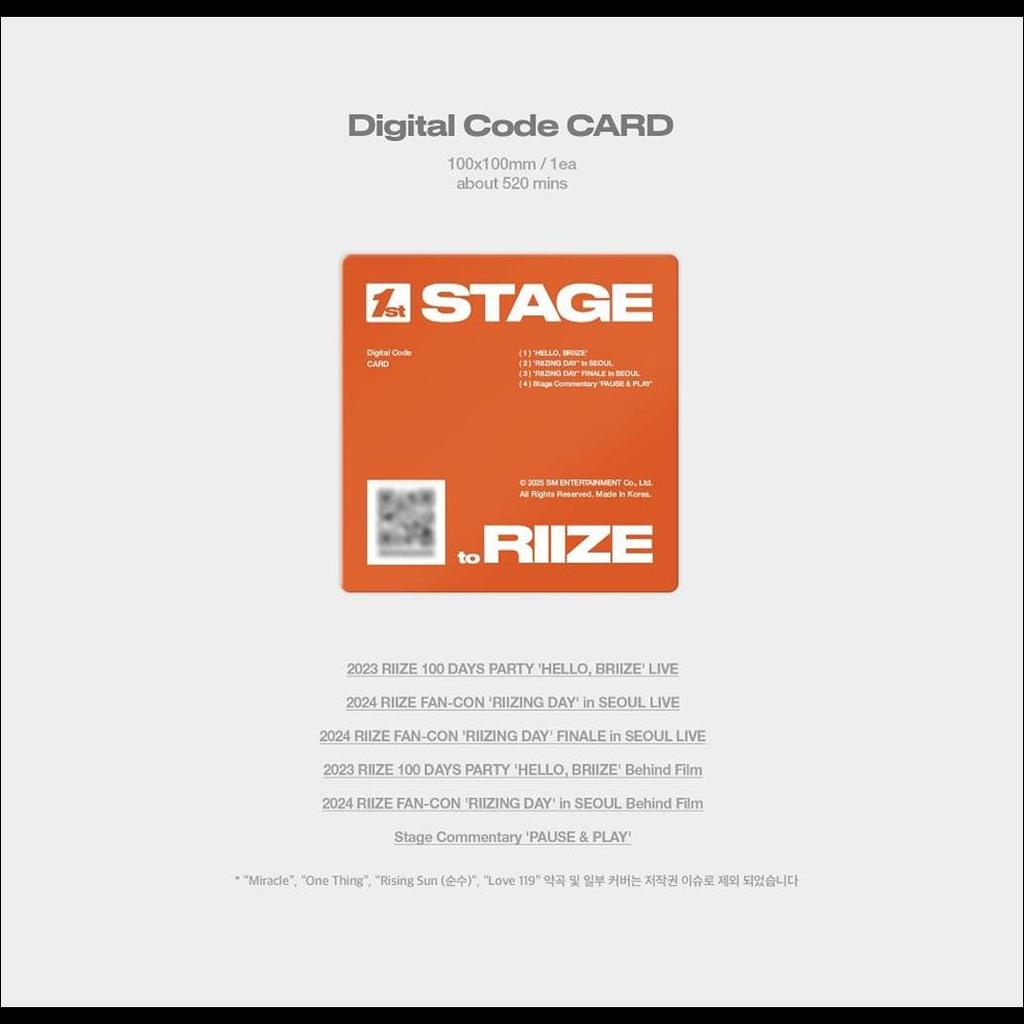 RIIZE 1. STAGE zu RIIZE Digital Code ver.