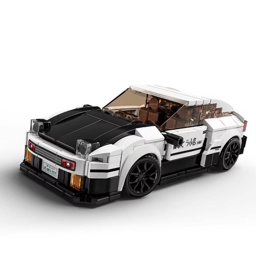 

City Car Speed Racer MOC GT Car Vehicle Model Building Blocks Brick Racing Initial D Supercar Garage Christmas Gift Toys