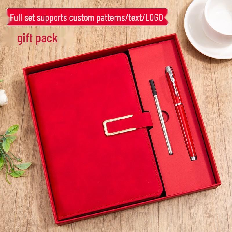 A5 Custom Logo Business Notebook Set - Premium Gift for Office Meetings